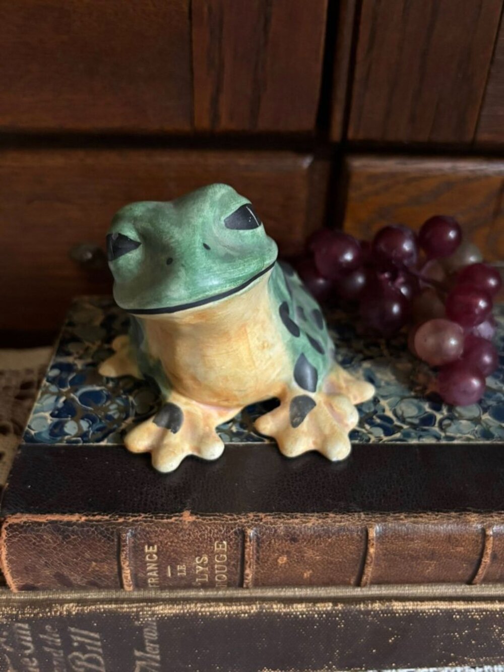 Limited Edition Italian Ceramic Frog Figurine | Signed Studio Pottery 25/100 | H - Picture 3 of 6